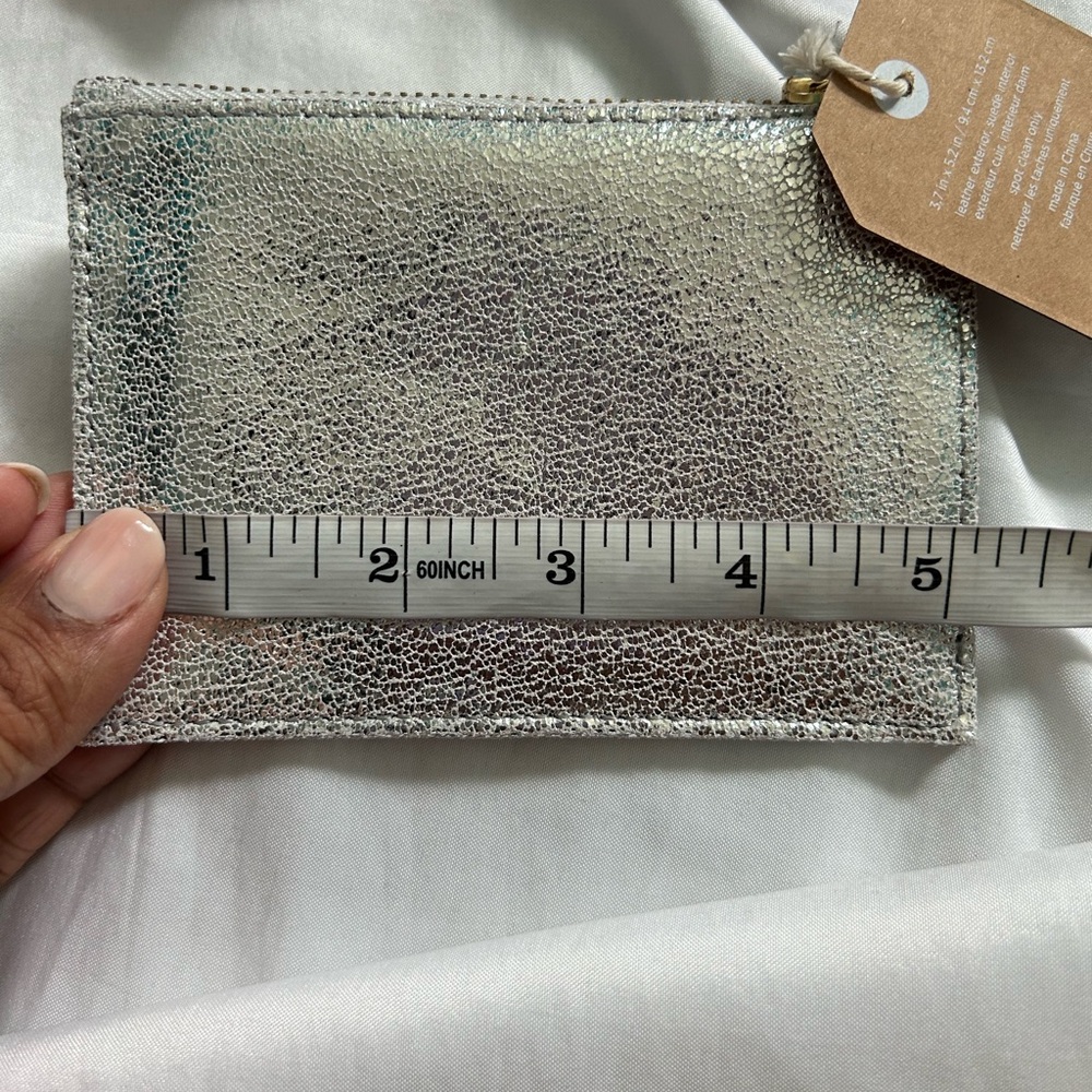 West Elm | luxe leather zipper case pouch - Picture 7 of 9
